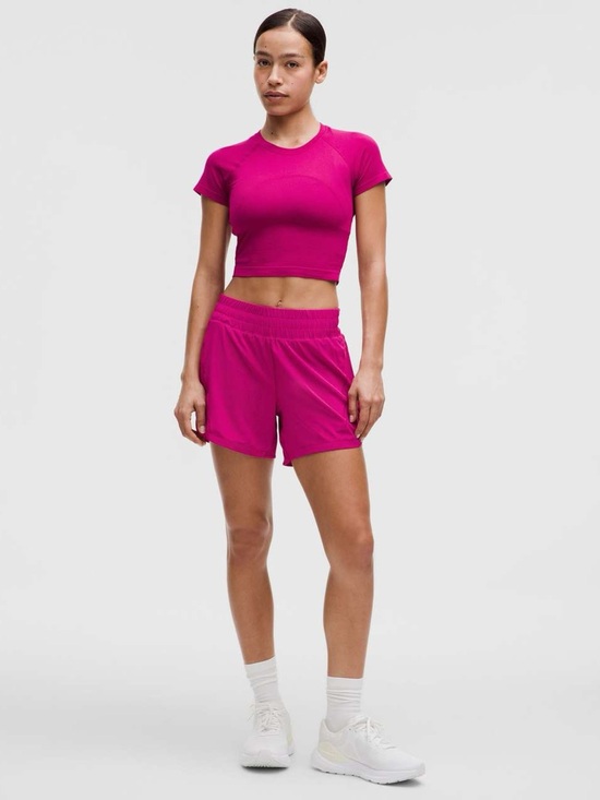 lululemon athletica Tops - Lululemon Swiftly Tech Cropped Short-Sleeve Shirt 2.0- Size 4
